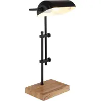 Globo Lampe de bureau Marid bois avec noir