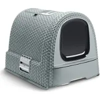 Curver Maison de toilette bleu gris - pour chat