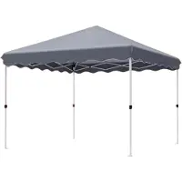 Happyment Gazebo Fioren Pop-up – 3 x 3 m – Réglable de 176 à 250 cm – Protection UV 50+ et imperméable – Noir – Pour le jardin, la terrasse et les événements