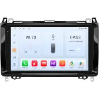 Happiq Autoradio avec Bluetooth et CarPlay pour Mercedes-Benz B200 / Sprinter W906 / Viano / Vito W639 – compatible avec Apple et Android – chaîne stéréo avec système de navigation