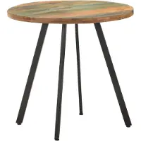 Prolenta Maison Exclusive - Table à manger 80 cm en bois massif recyclé