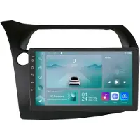 Happiq Autoradio avec Bluetooth et CarPlay pour Honda Civic à hayon (2005-2011) – Compatible avec Apple et Android – Système stéréo – Système de navigation – 1 Go de RAM, 32 Go de mémoire