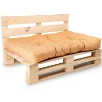 Bananair Coussins palette assise en polyester 120x80x15 cm orange