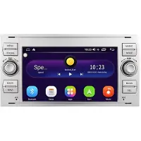 Happiq Autoradio avec Bluetooth, CarPlay, compatible avec Apple et Android, chaîne stéréo, navigation, système de navigation pour Ford Focus, Mondeo, Fiesta, Transit, Kuga, C-Max et S-Max Galaxy