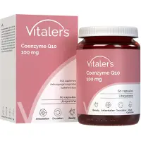 Vitaler's Coenzyme Q10 100 mg – 60 gélules, végétalien, complément alimentaire pour 2 mois, sans conservateurs, composition pure