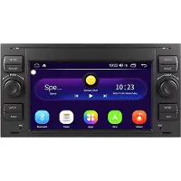 Happiq Autoradio avec Bluetooth, CarPlay, compatible avec Apple et Android, chaîne stéréo, navigation, système de navigation automobile, pour Renault Clio 3 (2005-2014)