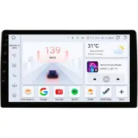Happiq Autoradio avec Bluetooth et CarPlay pour FIAT 500 (2007-2014), compatible avec Apple et Android, chaîne stéréo, système de navigation, mémoire 8 Go/128 Go, écran 9 pouces
