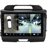 Happiq Autoradio avec Bluetooth et caméra – CarPlay – Pour Kia Sportage 3 (2011–2016) – Compatible avec Apple et Android – Système stéréo – Navigation – Système de navigation automobile