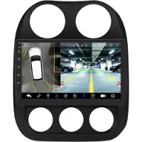 Happiq Autoradio avec Bluetooth et CarPlay pour Jeep Compass & Patriot (2011-2017) – Compatible avec Apple et Android – Système stéréo – Navigation – Système de navigation automobile