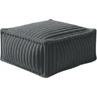 Bananair Module méridienne pour canapé modulable fourrure côtelée 80x60 cm gris foncé