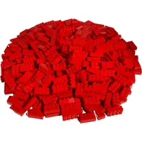 LEGO 2x4 briques rouges - 3001 NOUVEAU Quantité 50x