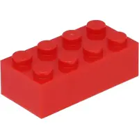 LEGO brique 2x4 3001 - 250 pièces rouge