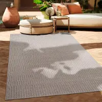 Paco Home Tapis d'extérieur tissé plat moderne Boho Ethno résistant aux intempéries Extérieur Taille 200x280 cm