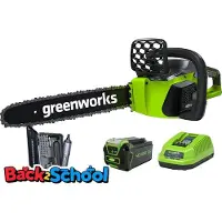 OEM Tronçonneuse, moteur sans balai, guide-chaîne 16 pouces, 16 pouces, une batterie