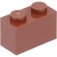 LEGO 250 pièces 3004 Brick 1x2 Part Basic bricks 250 Red Brown