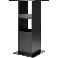 OEM Comptoir de cuisine - pour cuisine et bistrot - robuste - design moderne - bois noir - 60 x 60 x 112 cm