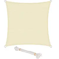 OEM Bâche d'ombrage rectangulaire, respirante, résistante aux UV, en HDPE, couleur crème, 2 x 3 m