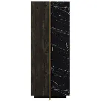 AEA Armoire Armoire murale Garde-robe Chambre à coucher Moderne Marron 82cm
