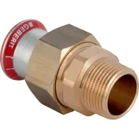 Geberit GE Mapress, acier au carbone, raccord de transition à joint plat, d54 mm, R2, galvanisé, 1 pièce.