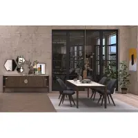 AEA Chaise de salle à manger de luxe Sièges Chaises de cuisine Style contemporain Une place