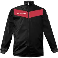 Givova - Veste « Scudo » imperméable pour homme MR78188 (XL) (noir/rouge)
