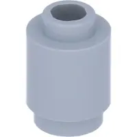 LEGO 100x briques gris bleuté clair, 1 x 1, rondes