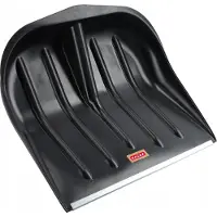 Kadax Pelle à neige "Lafage", Pelle à neige sans manche avec bord en tôle, noir, 49 cm de large, 1 pièce