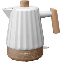 Concept RK0090 Bouilloire électrique en céramique 1,5 l Blanc