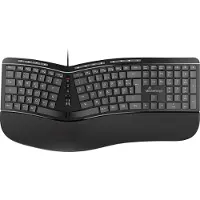 MediaRange MROS120 Clavier MROS120 - ergo Clavier multimédia, 124 touches et molette de défilement, filaire