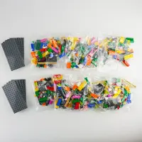 LEGO SERIOUS PLAY Set complémentaire 10 Window Exploration Bag + 10 plaques de construction 8x16 Gris foncé ( 520 pièces ) - pour les ateliers de groupe