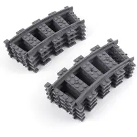 LEGO City Chemin de fer Courbe Gris foncé - 53400 NOUVEAU ! Quantité 50x