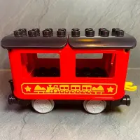 LEGO DUPLO Chemin de fer remorque wagon passager rouge - 10874 NOUVEAU Quantité 1x