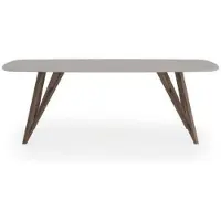 AEA Noyer Naturel Table de cuisine Meubles de salle à manger Style moderne Meubles de luxe Table