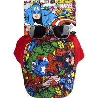 Marvel Casquette et lunettes de soleil Avengers pour enfants - Set stylé pour les jours ensoleillés