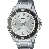 Casio Mdv107d7avdf 20atm 49.5mm Watch Argenté Homme