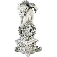 Pearl Décoration de jardin Ange rêveur avec éclairage