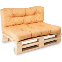 Bananair Coussins palette lot en polyester 120x80x15 cm orange