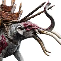 Weta Workshop Seigneur des Anneaux Mini Statue Mumak in Battle 17 cm
