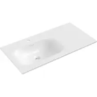 Mexen Vela lavabo encastré dans le plan de travail gauche 91 x 46,5 cm, blanc brillant - 25239000L