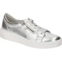 Gabor 83.334 Chaussures pour femmes - Chaussures basses - Baskets argentées Loisirs NOUVEAU