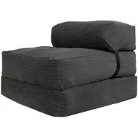 Bananair Chauffeuse déhoussable 70x190 cm gris foncé