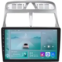 Happiq Autoradio avec Bluetooth, CarPlay, compatible avec Apple et Android, chaîne stéréo, navigation, système de navigation pour Peugeot 307 / 307CC / 307SW (2002-2013)