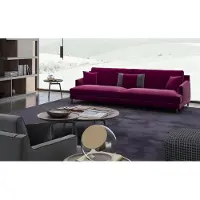 AEA Grand salon gris Ensemble de canapés de luxe 3+2+1 places Pouf 4pcs Nouveau