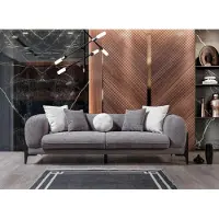 AEA Salon Set 3pcs Canapé en L Canapé trois places Canapé rembourré Fauteuil Nouveau