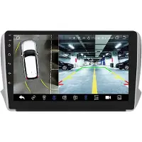 Happiq Autoradio avec Bluetooth et caméra – CarPlay – Pour Peugeot 2008 & 208 (2014–2018) – Compatible avec Apple et Android – Système stéréo – Navigation – Système de navigation