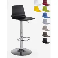 GRAND SOLEIL Tabouret design mat réglable en hauteur Imola Matt Bar de cuisine - noir