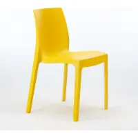 GRAND SOLEIL Chaises Chaise de cuisine Chaise de salle à manger Rome - Jaune