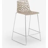 GRAND SOLEIL Tabouret design pour bar de cuisine 64cm Mini Spider - Beige