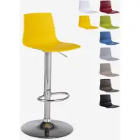GRAND SOLEIL Tabouret design mat réglable en hauteur Imola Matt Bar de cuisine - Jaune