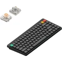 NUPHY Clavier mécanique sans fil Node 75 Low-Profile QWERTY US / Ink Gray / Blush nano